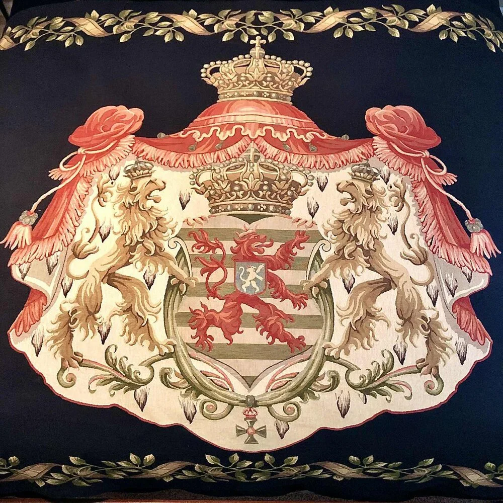 NWT TAPESTRIES II Fine Art Tapestry Old World Heraldic Lions Coat of Arms 76x56”